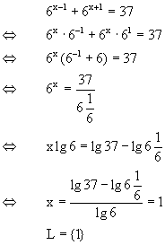 Lsung Exponentialgleichung