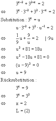 Lsung Exponentialgleichung