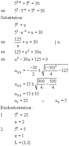 Lsung Exponentialgleichung