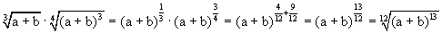 Termumformungen mit rationalen Exponenten - Lsung bung 6