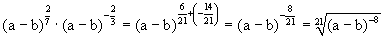 Termumformungen mit rationalen Exponenten - Lsung bung 8