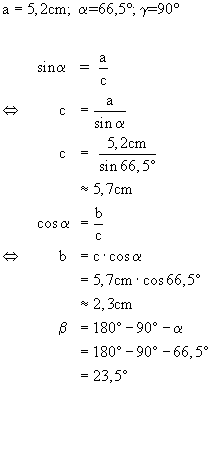 Trigonometrie bung Lsung 2