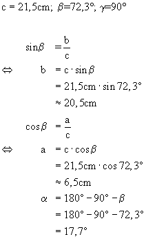 Trigonometrie bung Lsung 2