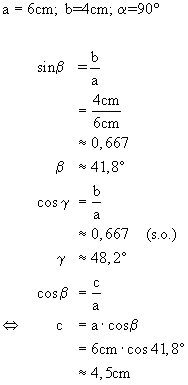 Trigonometrie bung Lsung 2