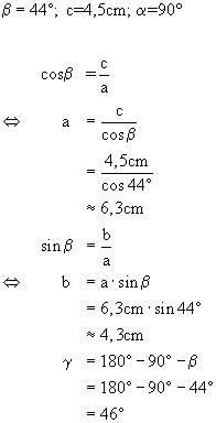 Trigonometrie bung Lsung 2