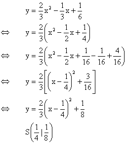 Quadratischen Funktionen - Lösung