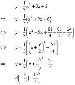 Quadratischen Funktionen - Lsung