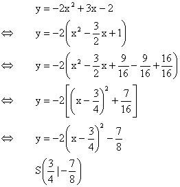 Quadratischen Funktionen - Lsung