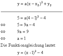 Quadratischen Funktionen - Lsung