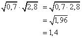 Quadratwurzelterme - Lsung