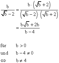 Quadratwurzelterme - Lsung